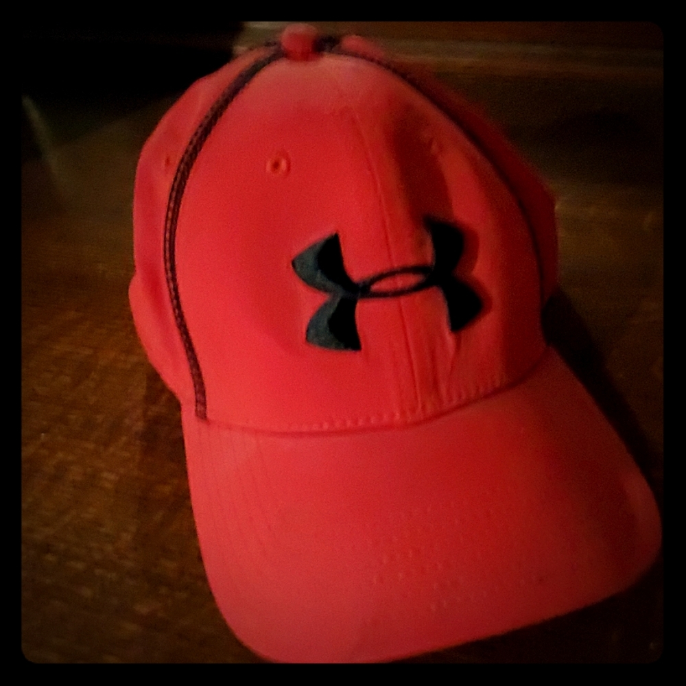 Red Under Armour hat